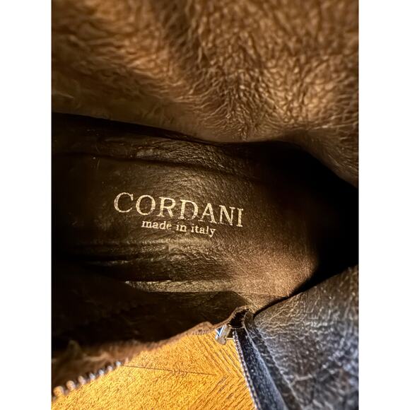 Cordani Black Suede Wedge Booties Women’s EU 38 (7.5-8) Bow Accent Ankle Boots - Picture 3 of 8